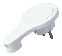 Fiche plate à contact de protection Kopp 172002037 230 V blanc IP20
