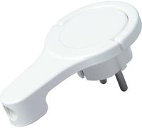 Fiche plate à contact de protection Kopp 172002037 plastique 230 V blanc IP20
