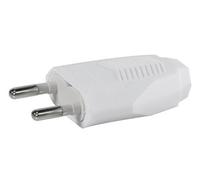 Fiche plate mâle 2 pôles 6A