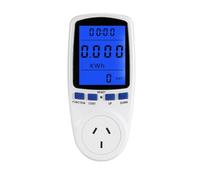 Fiche pour compteur de puissance - Moniteur d'énergie | Prise murale - Éclairé Watt Tension Courant Fréquence Coût Affichage Alerte de Surcharge Dispositif Analyseur de consommation électrique UK EU