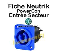 Fiche POWERCON Embase Secteur 3 Points Bleu ENTREE SECTEUR NEUTRIK NAC3MPA