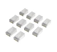 Fiche réseau, CAT-6a, 10 Gbit/s, blindée, 10 pièces