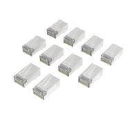 Fiche réseau CAT-6a 10 Gbit/s blindée 10 pièces