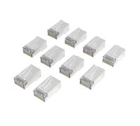 Fiche réseau, CAT-6a, 10 Gbit/s, blindée, 10 pièces