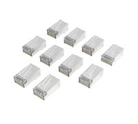 Fiche réseau, CAT-6a, 10 Gbit/s, blindée, 10 pièces