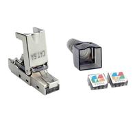 Fiche RJ-45 CAT. 6A - VALUE - Argent - STP - 1 pc - Câble réseau