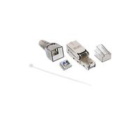 InLine 76204A RJ45 Métallique, Transparent connecteur de fils - Connecteurs de fils (RJ45, Métallique, Transparent, Métal, Plastique, Cat6a, Sac en polyéthylène)