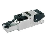 Fiche RJ45 mâle CAT 6A blindé Telegärtner 100023039 RJ45 mâle, droit métal 1