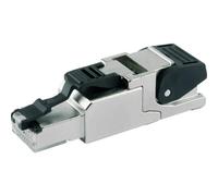 Fiche RJ45 mâle CAT 6A blindé Telegärtner 100023039 RJ45 mâle, droit métal 1