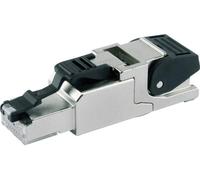 Fiche RJ45 mâle CAT 6A blindé Telegärtner 100023040 RJ45 mâle, droit métal 1 pc(s)