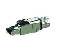 Fiche RJ45 mâle CAT 6A blindé Telegärtner 100023087 RJ45 mâle, droit 1 pc(s)
