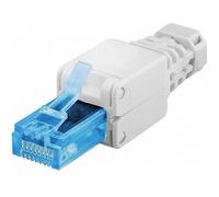 FICHE RJ45 MALE - GOOBAY - CAT6A - Montage sans outil - Protection contre les courbures - Plaqué or 3µ