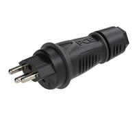 Fiche SK 230 V/16 A IP55 standard suisse T23 noir. PCE