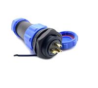 Fiche SP21 à 3 broches IP68 mâle et femelle avec écrou d'installation, fiche droite étanche et étanche à la poussière pour l'aviation et l'industrie