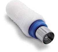 Fiche TV blindée 9,52 mm à visser mâle - blanc