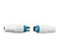 Fiche TV coaxiale 9,52 mm CEE bleu mâle - L'EBENOID - 032512 G