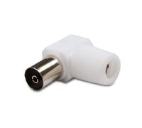 Fiche TV coudée 9,52 mm fem.