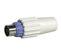 Fiche télévision coaxiale normalisée femelle Ø9,52mm