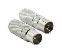 Fiche TV (lot de 2) à visser 9,52 mm mâle+fem.