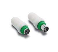 METRONIC Fiche TV (lot de 2) blindée 9 mm mâle + fem 338104