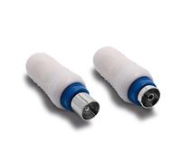 Fiche TV (lot de 2) blindée 9,52 mm mâle+ fem.