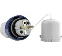 Fiche Uni-Schuko avec contact de protection 230V 16A IP67 étanche pour locaux humides Doktrovolt