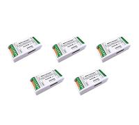 Ficher 5X Mini Décodeur DMX RGBW 4 Canaux Contrôleur de Bande 16A RGB RGBW Pilote de Gradateur DMX 512 pour Bandes Lumineuses à LED DC9-24V