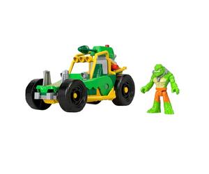 Ficher-Price Coffret Figurine et Voiture Buggy de Killer Croc Imaginext DC Super Friends avec Lance-projectiles pour stimuler l’Imagination des Enfants, à partir de 3 Ans, HML05