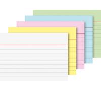 Fiches A7 couleurs assorties boîte de 200