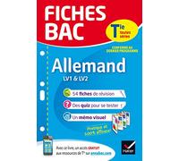 Fiches bac Allemand Tle (LV1 & LV2): fiches de révision Terminale toutes séries