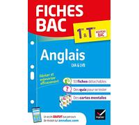 Fiches bac – Anglais Tronc Commun 1re/Tle – Bac 2026 : fiches de révision détachables – Hatier