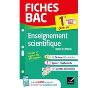 Fiches bac Enseignement scientifique 1re générale: nouveau programme de Première