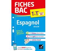 Fiches bac - Espagnol 1re/Tle - Bac 2026: tout le programme en fiches de révision détachables