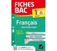 Fiches bac Français 1re technologique Bac 2021: nouveau programme de Première (2020-2021)