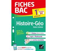 Fiches bac – Histoire-Géographie 1re générale – Fiches de révision détachables – Hatier