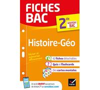 Fiches bac - Histoire-Géographie 2de: tout le programme en fiches de révision détachables