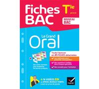 Fiches bac – Le Grand Oral Tle – Bac 2026 – fiches de révision détachables – Hatier