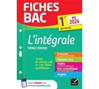 Fiches bac Le tout-en-un 1re générale (tronc commun) - Bac 2024 (toutes les matières) Toutes les matières (Français, Histoire-Géographie, Enseignement scientifique, Maths, Anglais) - Collectif - Hatie