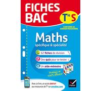 Fiches bac Maths Tle S (spécifique & spécialité): fiches de révision Terminale S
