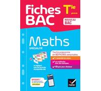 Fiches bac – Maths Tle (spécialité) – Bac 2026 : tout le programme en fiches de révision détachables