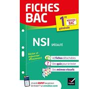 Fiches bac - NSI 1re générale (spécialité): tout le programme en fiches de révision détachables
