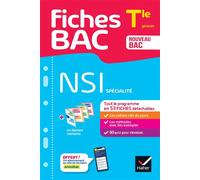 Fiches bac - NSI Tle (spécialité) - Bac 2026 Tout le programme en fiches de révision détachables - Guillaume Connan - Hatier - broché - Scolaire / Universitaire