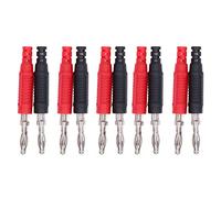 Fiches banane lanterne, paquet de 5 | Connecteurs en laiton 30VAC - 60VDC 24A pour machines à souder/panneaux solaires/électronique | Prises banane isolées mâles