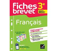 Fiches brevet - Français 3e Brevet 2027: tout le programme en fiches de révision détachables