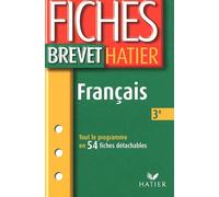 Fiches Brevet Hatier : Français, 3e