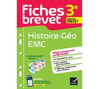 Fiches brevet - Histoire-Géographie EMC 3e Brevet 2026: tout le programme en fiches de révision détachables