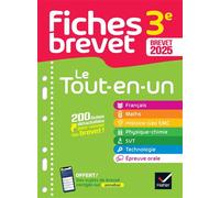 Fiches brevet - Le tout-en-un Brevet 2025 (toutes les matières) Français, maths, histoire-géo EMC, SVT, physique-chimie, technologie - Collectif - Hatier - broché - Scolaire / Universitaire