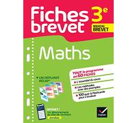 Fiches brevet - Maths 3e Brevet 2026: tout le programme en fiches de révision détachables