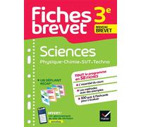 Fiches brevet - Sciences 3e (Physique-Chimie, SVT, Technologie) Brevet 2027 Tout le programme en fiches de révision détachables - Pascale Bihouée - Hatier - broché - Scolaire / Universitaire