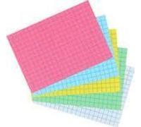 Herlitz Fiches bristol Lot de 100 A6 (105×148 mm) 170 g quadrillées bleu